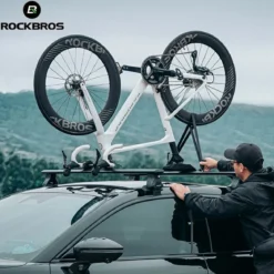 ROCKBROS Inverted Roof Bike Rack for Cars Quick-Release Straps and Clamps