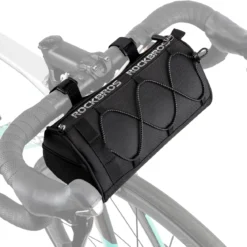 ROCKBROS 1.5L Bike Handlebar Bag - Reflective Front Handlebar Bag for MTB Road Bikes