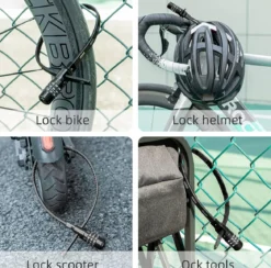ROCKBROS LCXR Zip Tie Bike Lock Small Cable Lock
