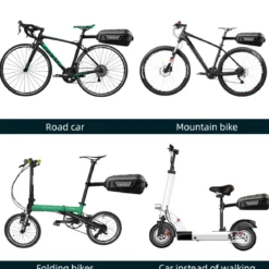 ROCKBROS 12L Hard Shell Rainproof MTB Road Bike Saddle Rear Rack Bag with Bike Cargo Rack