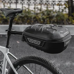ROCKBROS 12L Hard Shell Rainproof MTB Road Bike Saddle Rear Rack Bag with Bike Cargo Rack