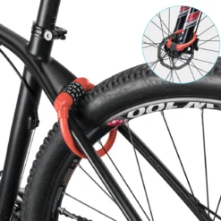 ROCKBROS Lightweight Bike Lock Cable 12MM Anti-Theft Combination Lock