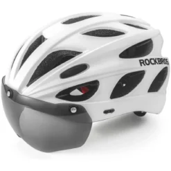 ROCKBROS Lightweight Cycling Helmet with Removable Goggles Sun Visor