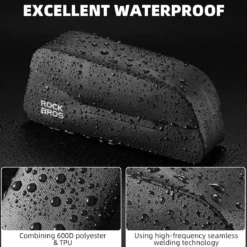 ROCKBROS Magnetic 100% Waterproof Bike Top Tube Frame Bag 0.6L/0.9L