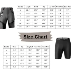 ROCKBROS Men's Cycling Shorts 4D Padded Compression Shorts