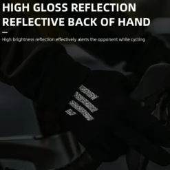 ROCKBROS Men's Mountain Bike Gloves Touch Screen Anti-Slip Full Finger MTB Gloves