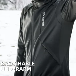 ROCKBROS Men's Winter Cycling Jacket for 5–32°F Thermal Windproof for Biking, Running, Hiking