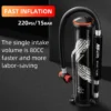 ROCKBROS Mini Portable Bike Pump with Hidden Gauge 220PSI