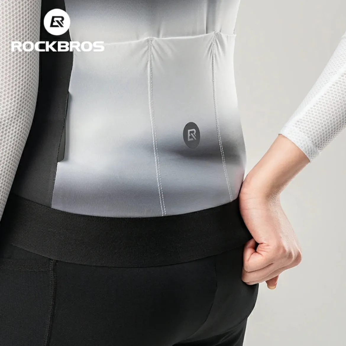 ROCKBROS Mondi Lightweight Gradient Women's Long Sleeve Cycling Jersey