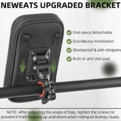 ROCKBROS Motorcycle Phone Mount Waterproof Handlebar Bag Phones Below 6.8”