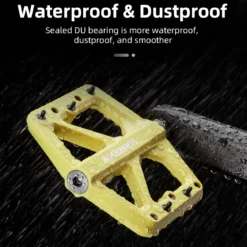 ROCKBROS Mountain Bike Pedals Lightweight Nylon DU Bearing 9/16