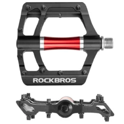 ROCKBROS MTB Pedals Platform Bike Pedal Aluminum 9/16