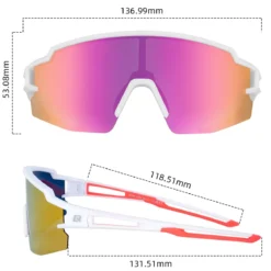 ROCKBROS Polarized Youth Kids UV400 Cycling Sports Sunglasses for Boys Girls Age 8-14