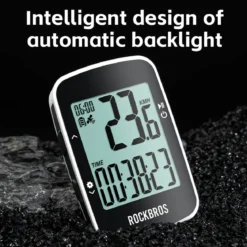ROCKBROS R1 Bike Computer GPS Wireless Speedometer IPX7 600mAh Battery 2.3''