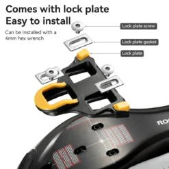 ROCKBROS Road MTB Lightweight Clipless Bicycle Pedals with Cleats Set Compatible with SPD-SL System