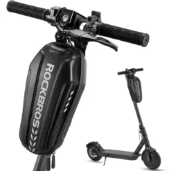 ROCKBROS Scooter Storage Bag Waterproof EVA Hard Shell Handlebar Bag for Scooters Folding Bikes