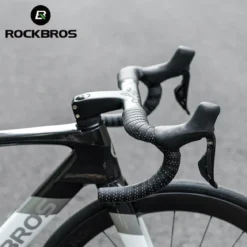 ROCKBROS Silicone PU Bicycle Handlebar Tape Soft Breathable Road Bike Tape Shock-absorption Anti-Slip Gravel Bicycle Handlebar Wrap Drop Bar Belt