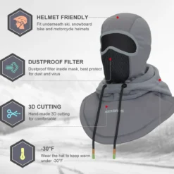 ROCKBROS Ski Balaclava Thermal Fleece Balaclava for Cold Weather Winter Men