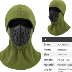 ROCKBROS Ski Mask Balaclava Winter Mask for Men Baclava Cold Weather Thermal
