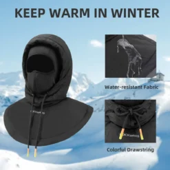 ROCKBROS Ski Mask for Men Women Winter Balaclava Ski Mack Thermal Fleece