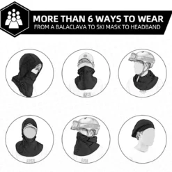 ROCKBROS Ski Mask Thermal Fleece Balaclava Winter Face Cover for Men Women
