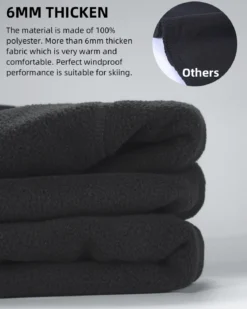 ROCKBROS Ski Mask Thermal Fleece Balaclava Winter Face Cover for Men Women