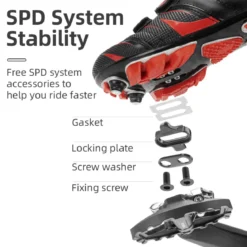 ROCKBROS SPD Dual-Purpose Bike Pedals - Compatible with Shimano MTB/Road
