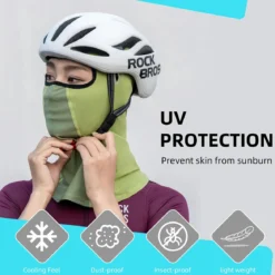 ROCKBROS Summer Balaclava Face Mask Cooling Neck Gaiter Breathable Face Covering