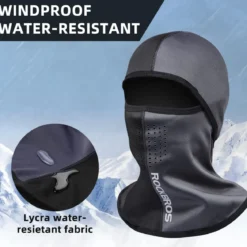 ROCKBROS Thermal Fleece Balaclava with Airholes, Windproof Helmet