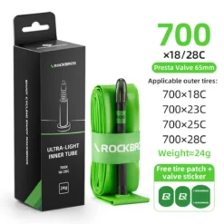 ROCKBROS Ultra-Light TPU Puncture-Resistant Inner Tube 24g 700x18/28C