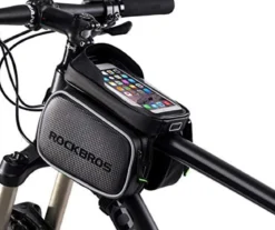 ROCKBROS Waterproof Bike Top Tube Bag - Phone Bag for 6.2” & Under
