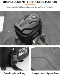 ROCKBROS Waterproof Tail Motorcycle Tail Rear Seat Bag 12.5L Storage Backpacks Hard Shell