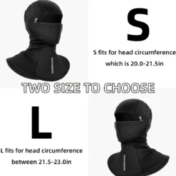 ROCKBROS Windproof Ski Mask for Men, Breathable Motorcycle Mask