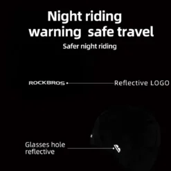 ROCKBROS Winter Bike Skull Cap Thermal Cycling Helmet Liner Headwear with Light