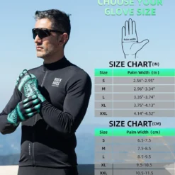 ROCKBROS Winter Cycling Gloves Men’s Thermal Windproof Full Finger MTB Gloves