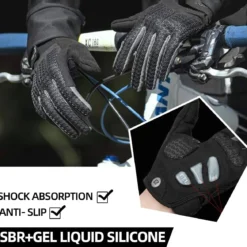 ROCKBROS Winter Cycling Windproof Anti-Slip Thermal Bike Gloves for Cycling,Biking,Running