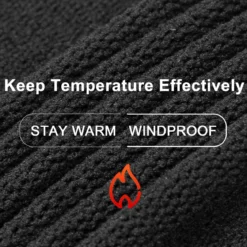 ROCKBROS Winter Knit Arm Warmers, Long Fingerless Sleeves for Women Men