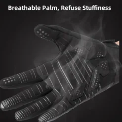 ROCKBROS Winter Windproof Silicone Full-Finger Cycling Gloves