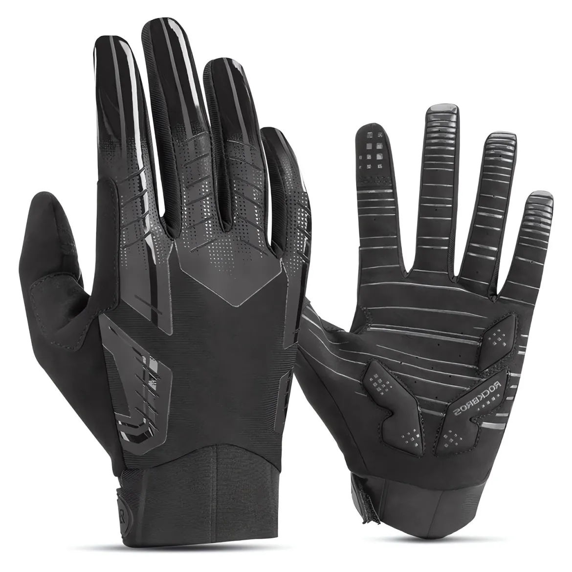 ROCKBROS Winter Windproof Silicone Full-Finger Cycling Gloves
