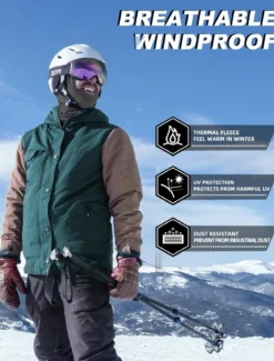 ROCKBROS Winter Windproof Thermal Fleece Balaclava Ski Mask for Men Women