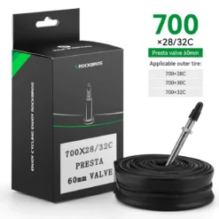 ROCKBROS 700X23/25/28/35C Road Bike Inner Tube 48mm Presta/Schrader Valve High Self Sealing Butyl Rubber