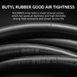 ROCKBROS 26'/27.5'X1.95/2.125 Mountain Bike Inner Tube 48mm Presta/Schrader Valve High Self Sealing Butyl Rubber