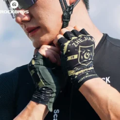 ROCKBROS × Zhejiang Professional FC Limited Edition Half-Finger Cycling Gloves