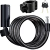 ROCKRBOS Bike Cable Lock with Key, ABS Lock Shell, 2 Keys & 1 Mount Bracket