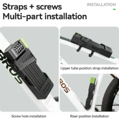 8-Section Folding Combination Bike Lock