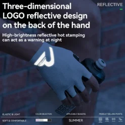 S407 Half-Finger Cycling Gloves with SBR Palm Breathable Mesh