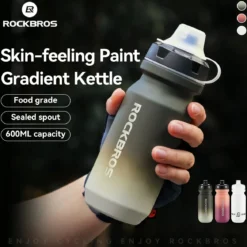 Skin-Feeling Bike Bottle with Pull-Top Lid – Lightweight Leakproof 600/750ml