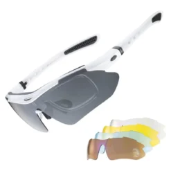 Slim Polarized Sports Sunglasses with 4 Lenses
