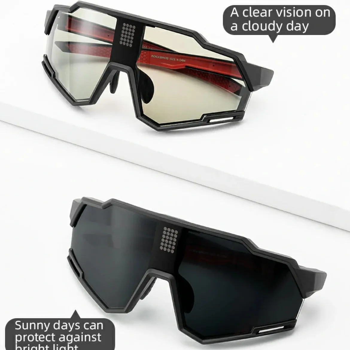 Smart Electronic Color-Changing Cycling Sunglasses