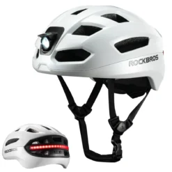 Steering Remote Smart Riding Helmet with Bike Headlight and Tail Light GlowGuard